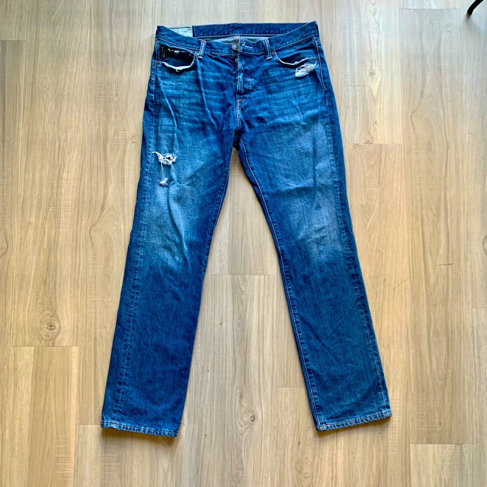Abercrombie & Fitch Men’s Distressed Jeans